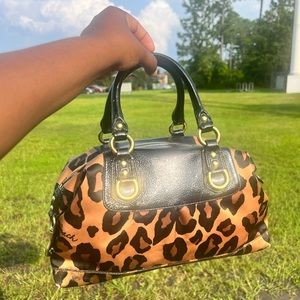 Leopard Print Coach Handbag